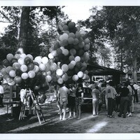 Crowd at Memorial for AIDS Victims